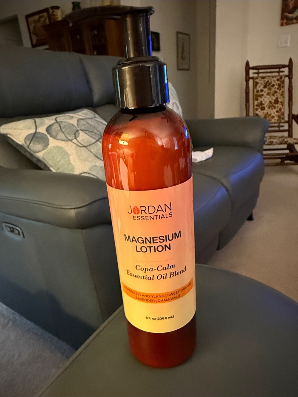 Jordan Essentials Magnesium Lotion - Copa-Calm Essential Oil Blend New in bottle - Picture 3 of 5